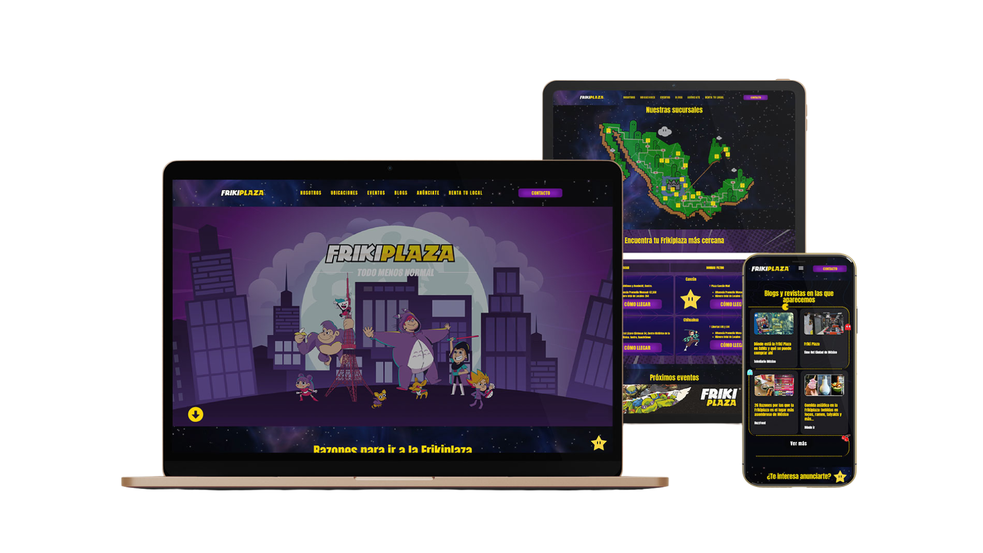 Mockup Portafolio Friki Plaza